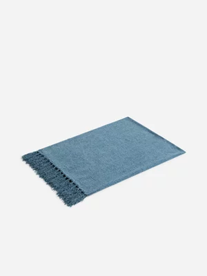 Jet Kids Smoke Blue Chenille Throw 