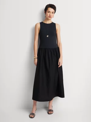 Fit & Flare Combo Dress