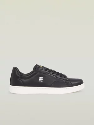 G-Star Mens Cadet Leather Court Black Sneakers