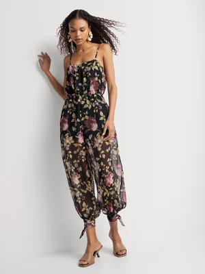 Harem Pant Floral Print Jumpsuit