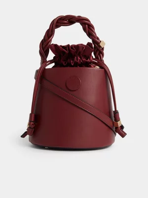 Luella Scrunch Handle Bucket Bag
