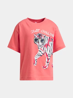 Exact Older Boy's Red Graphic Print T-Shirt