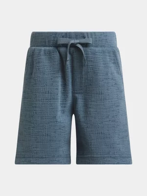 Exact Older Boy's Blue Textured Shorts
