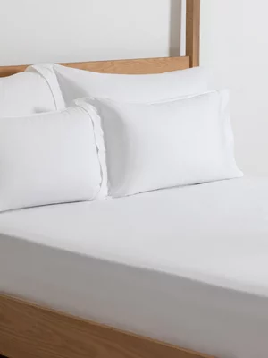 Granny Goose 400TC Fitted Sheet White