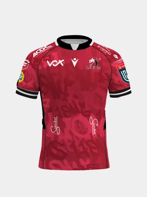 Macron Youth Lions URC Home 25/26 Red Stadium Jersey