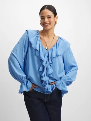 Jet Women's Light Blue Pretty Blouse
