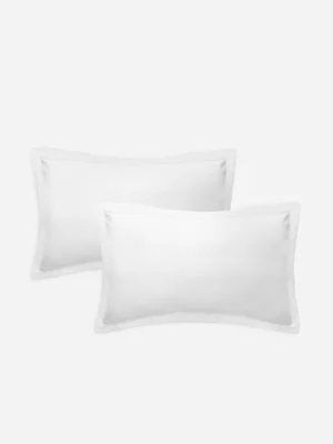 Volpes Egyptian Cotton 800tc Oxford White Pillowcase Pair