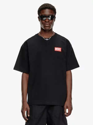 Men's Diesel Black with jacquard logo patch T-shirt