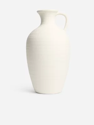 Jet Home Textured Pitcher Ceramic Vase