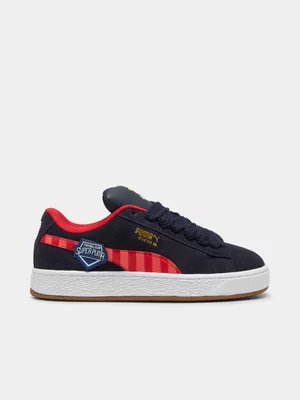 Puma Junior Suede XL Super Navy/Red Sneaker