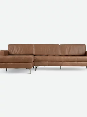 Harvard Leather Corner Couch LHF Codiac Taupe