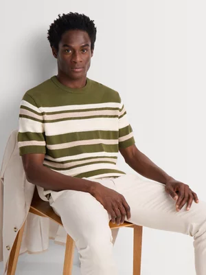 Markham Men's Texture Crew Fatigue Knitwear