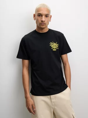 Vans Men's Scratched Records Black T-shirt