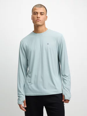 TS Mens Legacy Silver Grey Long Sleeve Tee