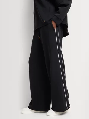 Luella Mock Button Wide Leg Pants