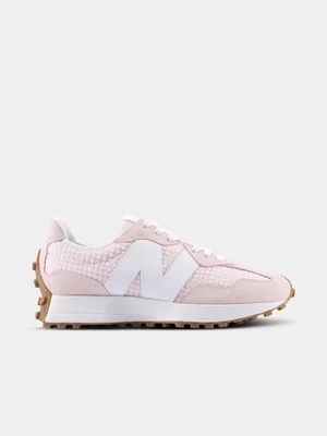 New Balance Women's 327 Check Pink Sneaker