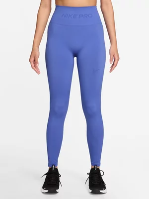Nike Pro Womens Dri-Fit Seamless 7/8 Blue Tights