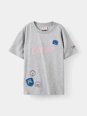 Cotton On Kids Girl White Barbie Drop Shoulder T-shirt