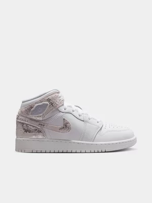 Jordan Junior Air 1 Mid White/Field Sneaker