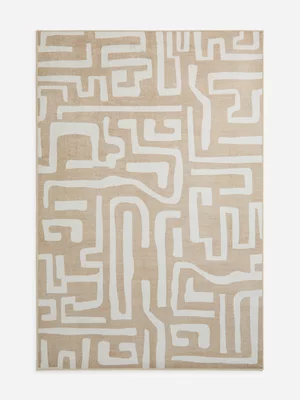 Jet Home Chenille Printed Abstract Rug