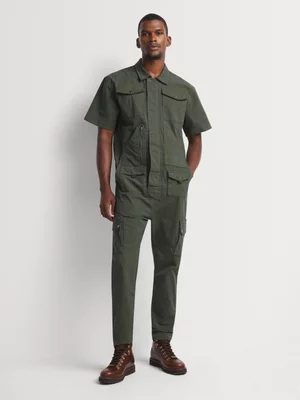 Relay Jeans Men's Cotton Utility Fatigue Overall