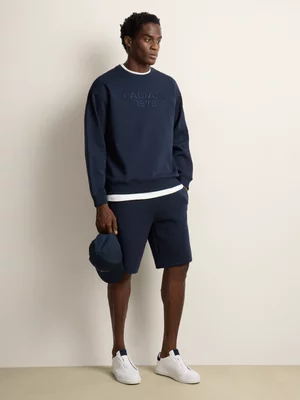 Fabiani Men's Navy Blue Icon Co-Ord Shorts