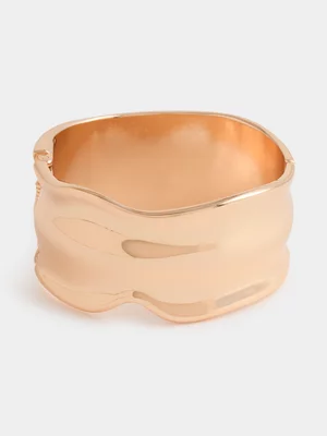 Waved Cuff Bangle