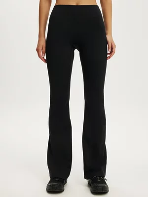 Women's Cotton On Active Black Ultra Soft Contour Flare Tights