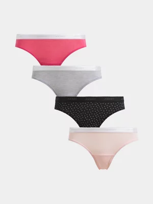 Jet Women's 4 Pack Mini Hearts Bikini