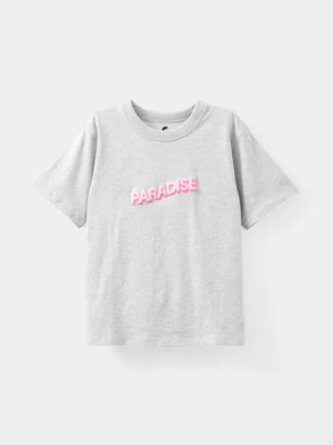 Cotton On Kids Girl Grey Poppy Oversize Graphic T-shirt