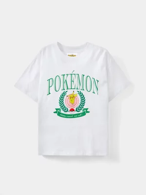 Cotton On Kids White Girl Pokemon Short Sleeve T-shirt