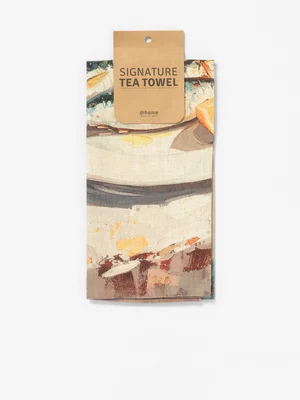 Painterly Cotton Tea Towel 50x70cm