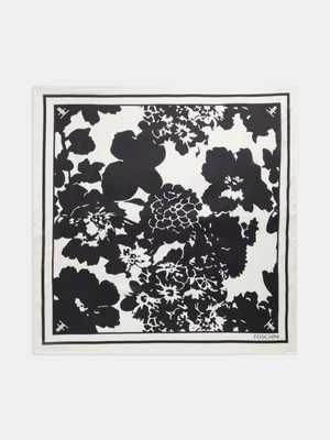 Floral Print Square Scarf