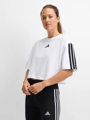 adidas Womens Future Icons 3-Stripes White Tee