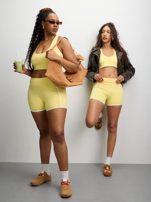 The FIX Women's Yellow Cami Top With Heart Back Detail 