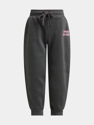 Jet Younger Girls Grey Lovely Run Club Jogger