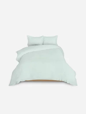Volpes Egyptian Cotton 300tc Oxford Duck Egg Duvet Cover Set