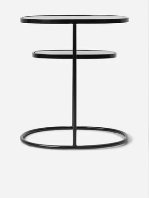 Spindle Side Table Black