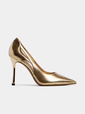 Women's Aldo Deluna Gold Heels