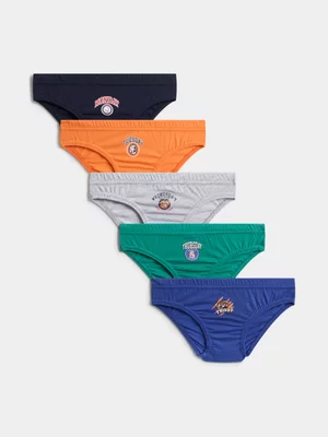 Jet Younger Boys 5-Pack Varsity Day of the Week Briefs