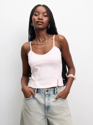 The FIX Women's Pink Bengaline Cami Top