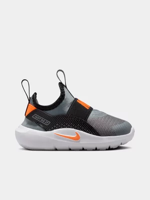 Nike Junior Infant Flex Runner 4 Grey/Black/Orange Running Shoes 