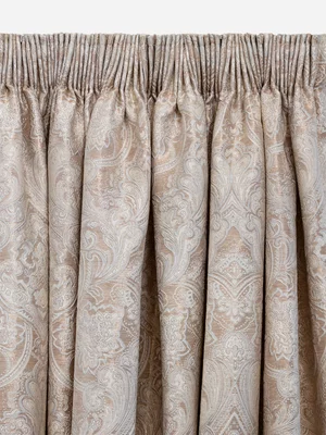 Volpes Georgia Natural Taped Lined Curtain