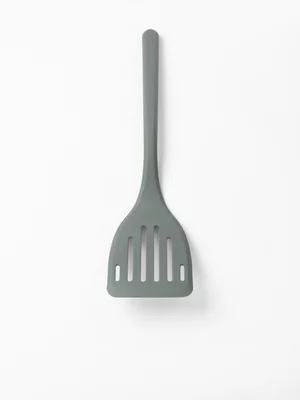 Sur La Table Grey Silicone Slotted Turner