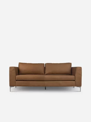 Loxton 3 Seater Couch Leather Okovango Tan