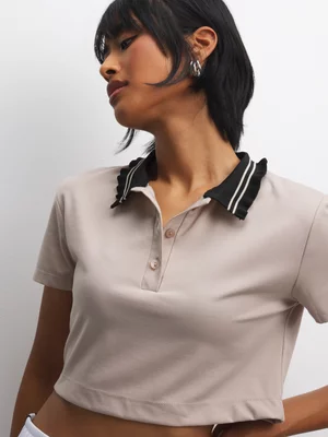 The FIX Women's Stone Cropped Top