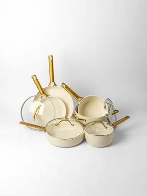 GreenPan Padova Reserve Ivory Pot Set 10Pc