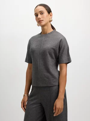 Jet Women's Charcoal Cut And Sew T-Shirt