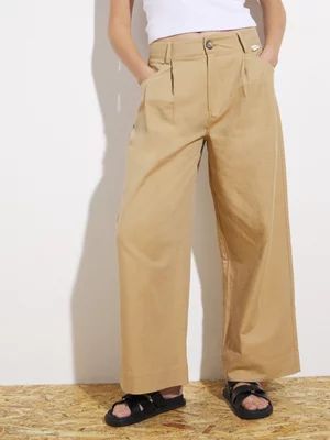 Women's Canvas Twill Wide Leg Pants