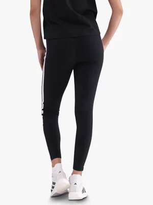 adidas Womens 3-Stripes Black/White Leggings